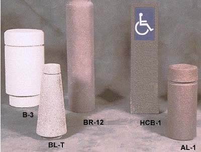 concrete bollards