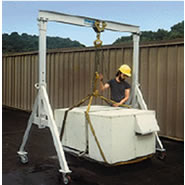 a series adjustable height aluminum gantry crane