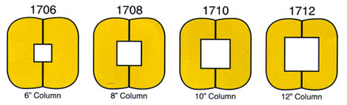 different sizes column protectors