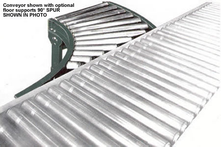 gravity roller spur conveyor