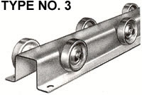 type 3 conveyor rail wheels