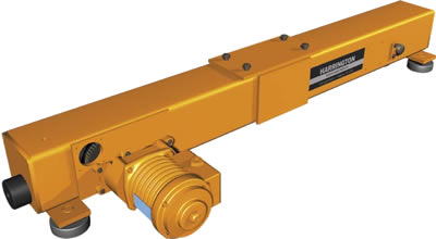 tm single girder top running motorized end truck