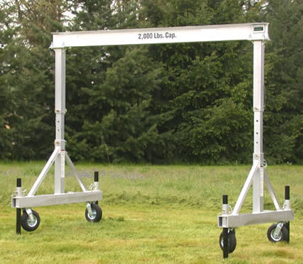 portable aluminum gantry crane