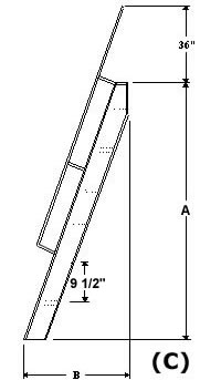 ships ladder extented handrail