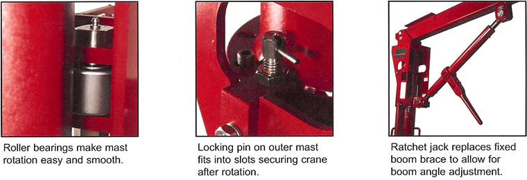 transportable davit crane