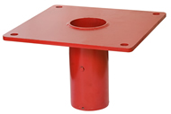 transportable davit crane socket base