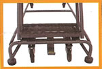 weight acuated lockstep ladders